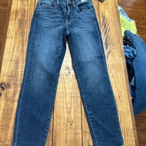 Judy blue high waisted cropped blue jeans
